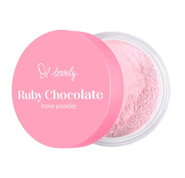 Lovely Ruby Chocolate Loose Powder różowy sypki puder do twarzy