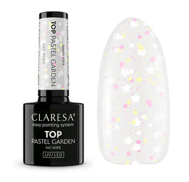 Claresa Top Pastel Garden No Wipe top hybrydowy bez przemywania 5g