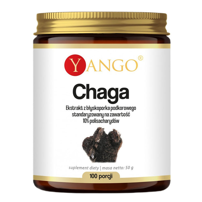 Yango Chaga ekstrakt 10% polisacharydów suplement diety 50g