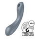 Satisfyer Curvy Trinity 1 stymulator łechtaczki z wibracjami Grey