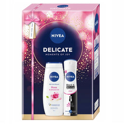 Nivea Delicate zestaw żel pod prysznic 250ml + antyperspirant w sprayu 150ml
