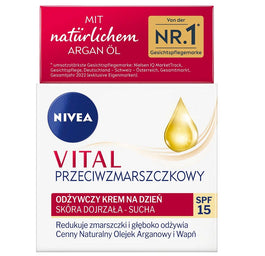 Nivea Vital Przeciwzmarszczkowy odżywczy krem na dzień SPF15 50ml