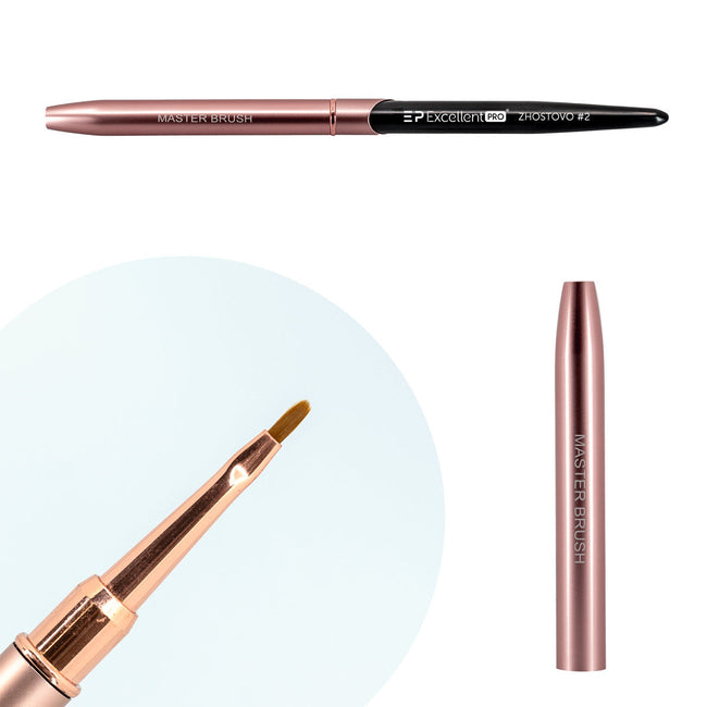 Excellent PRO Master Brush pędzelek Zhostovo #2 Pink & Black