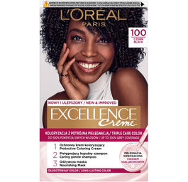 L'Oreal Paris Excellence Creme farba do włosów 100 Czerń