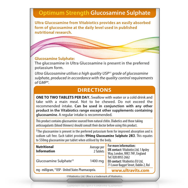Vitabiotics Ultra Glucosamine suplement diety 60 tabletek