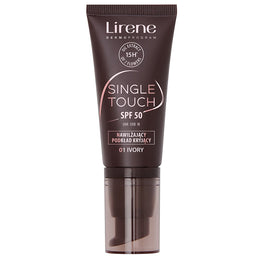 Lirene Single Touch SPF50 nawilżający podkład kryjący 01 Ivory 30ml