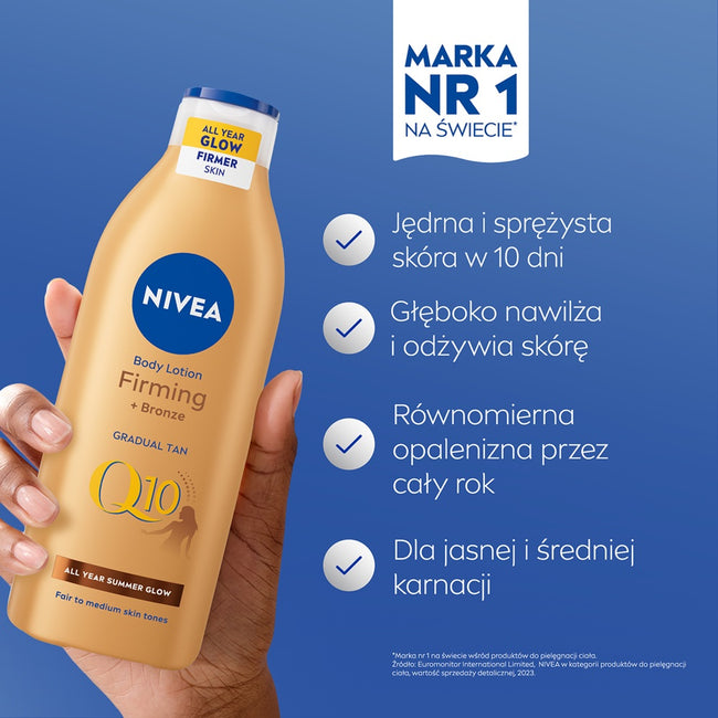 Nivea Ujędrniająco-brązujący balsam do ciała Q1 400ml