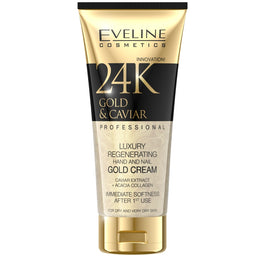 Eveline Cosmetics 24K Gold & Caviar regenerujący krem do rąk dla skóry suchej i bardzo suchej 100ml