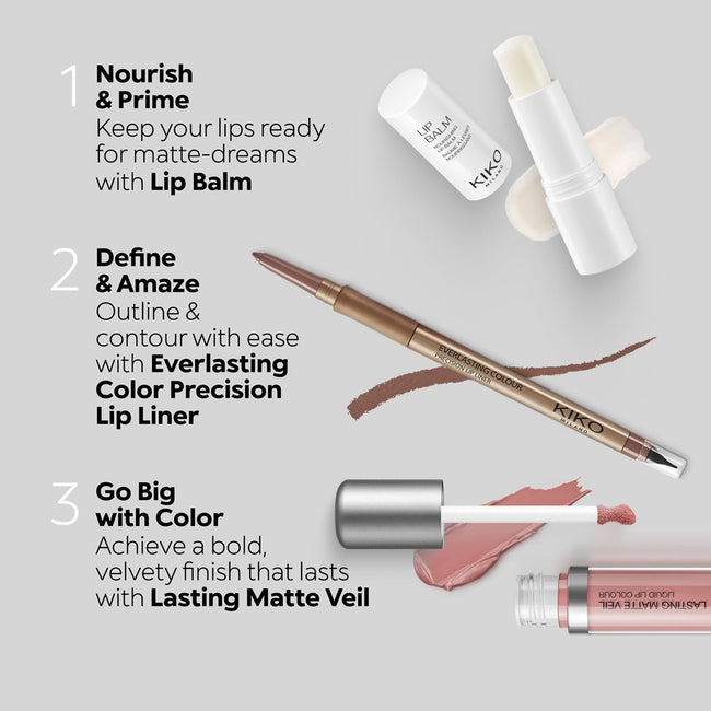 KIKO Milano Lasting Matte Veil Liquid Lip Colour matowa pomadka w płynie