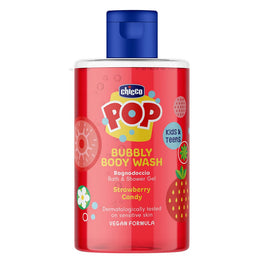 Chicco Pop żel pod prysznic o zapachu truskawkowego sorbetu 300ml