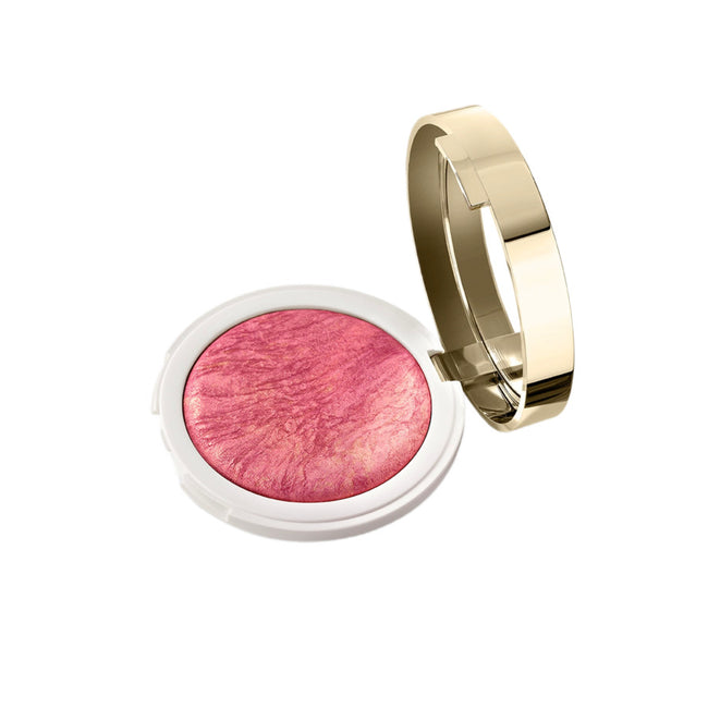 KIKO Milano Gold Reflections Fusion Glow Blush wypiekany róż do policzków 02 Sun-Kissed Coral 8g