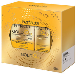 Perfecta Gold Q10 zestaw krem przeciwzmarszczkowy 60+ 50ml + przeciwzmarszczkowy krem pod oczy 15ml