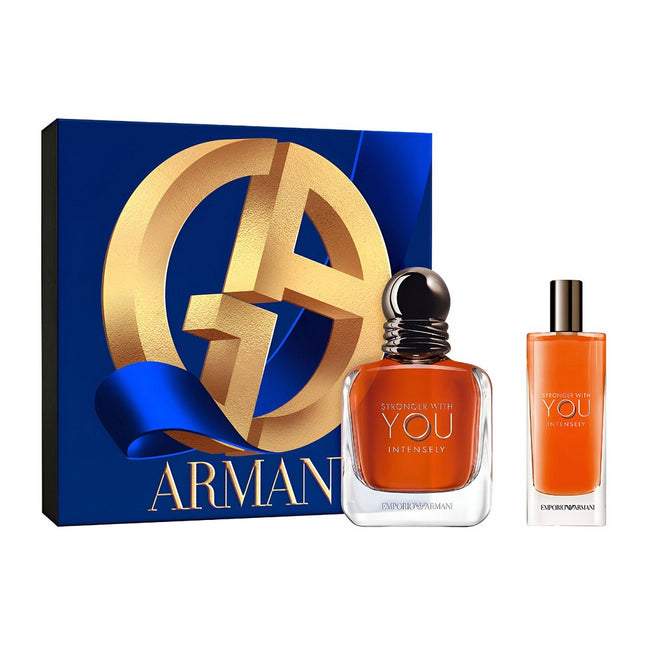 Giorgio Armani Stronger With You Intensely zestaw woda perfumowana spray 100ml + woda perfumowana spray 15ml
