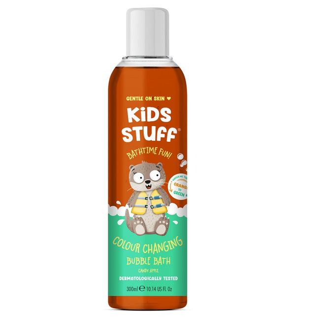 Kids Stuff Colour Changing Bubble Bath magiczny płyn do kąpieli zmieniający kolor wody z pomarańczowej na zieloną 300ml
