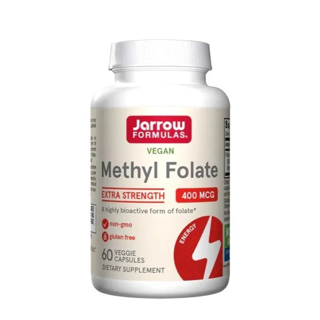 Jarrow Methyl Folate metylowany kwas foliowy 400mcg suplement diety 60 kapsułek wegańskich