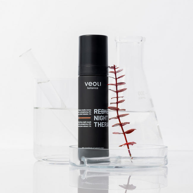 Veoli Botanica Redness Night Therapy kojąco-rozświetlająca maska nocna na naczynka 50ml
