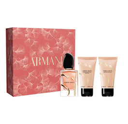 Giorgio Armani Si Intense zestaw woda perfumowana spray 50ml + balsam do ciała 50ml + żel pod prysznic 50ml