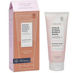 VOESH Sugar Scrub + Bubble Wash cukrowy peeling myjący do ciała i skóry głowy Blossom Bliss 210g