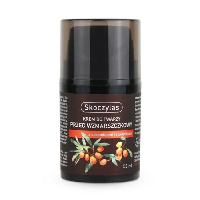 Skoczylas Krem do twarzy przeciwzmarszczkowy z ceramidami i rokitnikiem 50ml