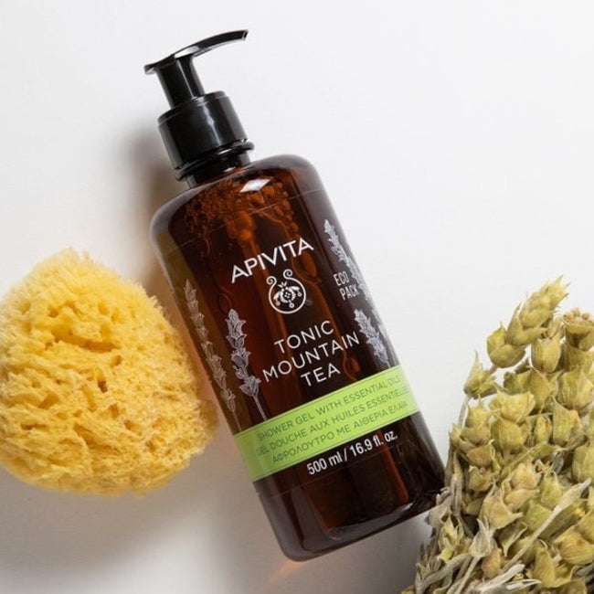 Apivita Tonic Mountain Tea Shower Gel tonizujący żel pod prysznic z górską herbatą i olejkami eterycznymi 500ml