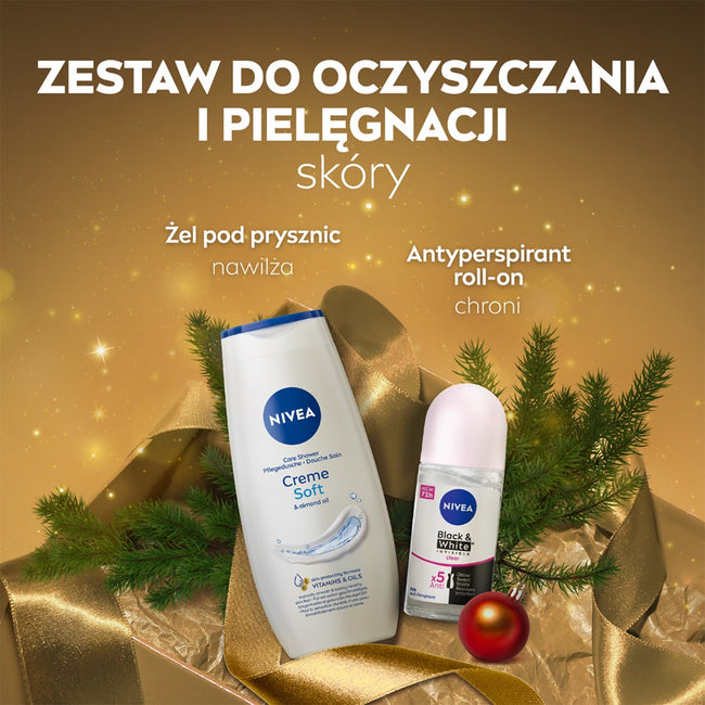 Nivea Soft Moment zestaw żel pod prysznic 250ml + antyperspirant roll-on 50ml