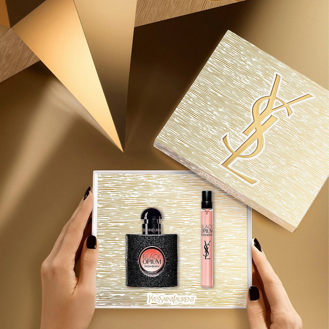 Yves Saint Laurent Black Opium Pour Femme zestaw woda perfumowana spray 30ml + woda perfumowana spray 10ml