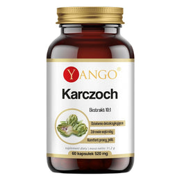 Yango Karczoch ekstrakt 10:1 suplement diety 60 kapsułek