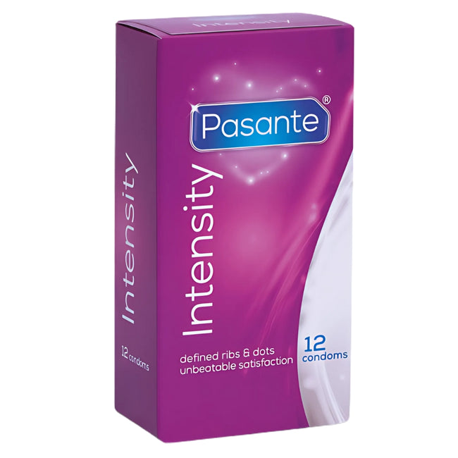 Pasante Intensity prezerwatywy prążkowane z wypustkami 12szt