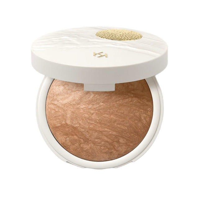 KIKO Milano Gold Reflections Sunkissed Baked Bronzer wypiekany bronzer do twarzy 01 Honey 20g