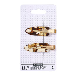 Sister Young Lily klipsy do włosów do makijażu Milk Coffee 2szt