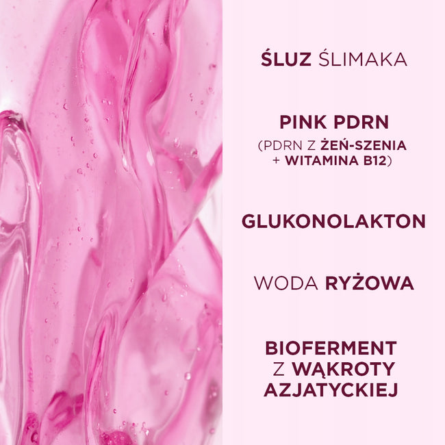 Eveline Cosmetics Pink Snail nawilżający żel do mycia twarzy 140ml