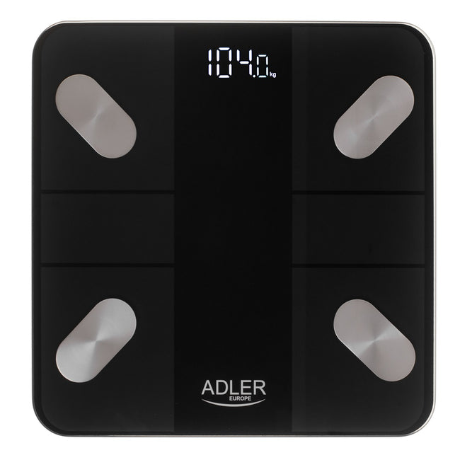 Adler Smart waga łazienkowa analityczna AD 8186 Czarna