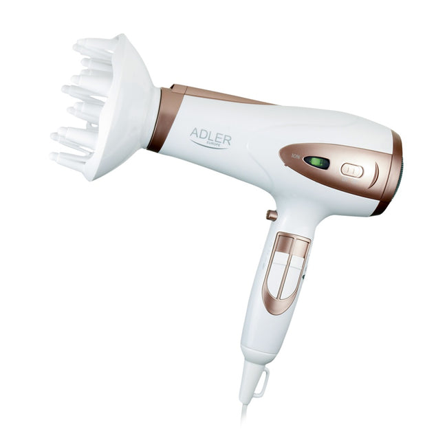 Adler Suszarka do włosów z dyfuzorem 2200W ION AD 2248 Biała