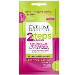 Eveline Cosmetics 2 Steps to Beauty oczyszczająco-detoksykujący zabieg 2-etapowy 2x4ml