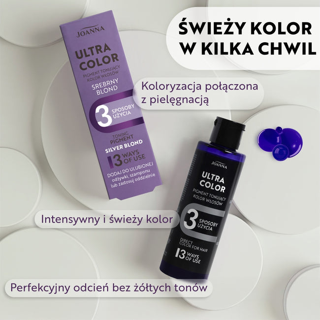 Joanna Ultra Color płukanka do włosów srebrna 150ml