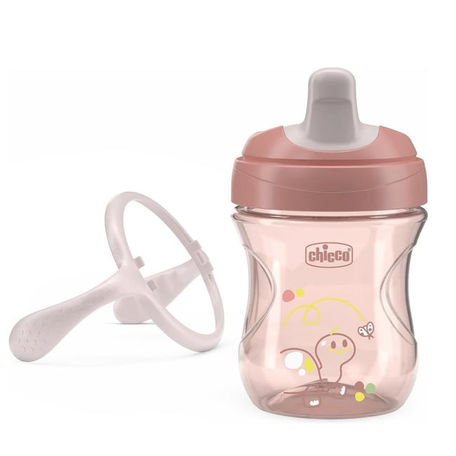 Chicco Training Cup kubek niekapek z twardym ustnikiem 6m+ Brzoskwiniowy 200ml