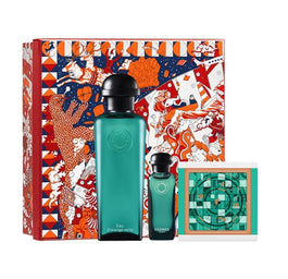 Hermes Eau d'Orange Verte zestaw woda kolońska spray 100ml + woda kolońska 7.5ml + mydło w kostce 50g