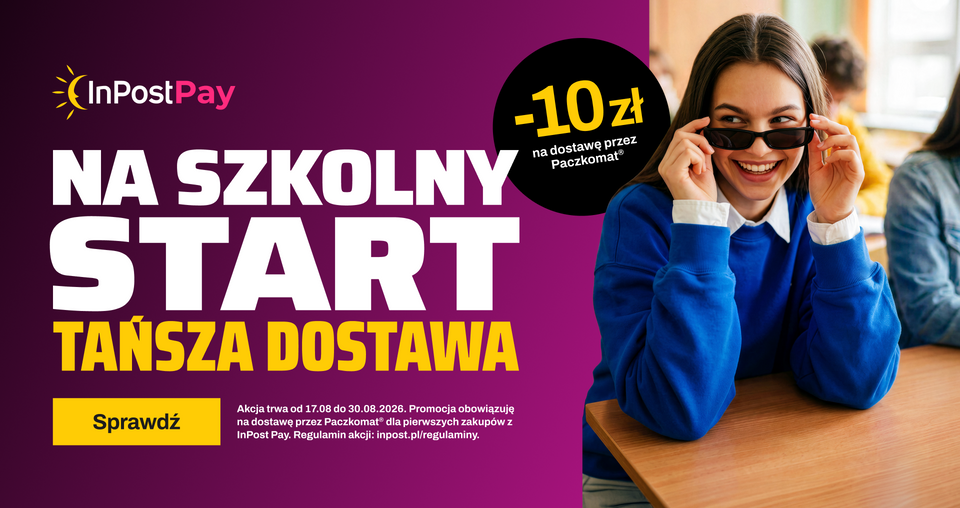 TAŃSZA DOSTAWA Z INPOSTPAY!