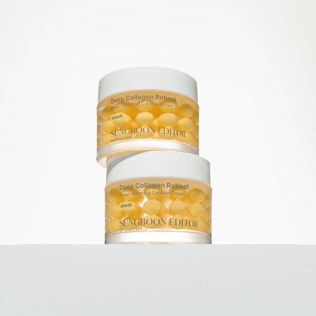 Sungboon Editor Deep Collagen Retinol Power Boosting Capsule Cream ujędrniający krem w kapsułkach z retinolem i kolagenem 50ml