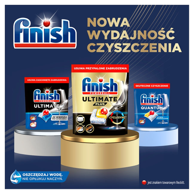 Finish Ultimate Plus Lemon kapsułki do mycia naczyń w zmywarce 36szt