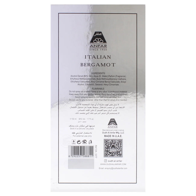 Anfar Italian Bergamot ekstrakt perfum spray