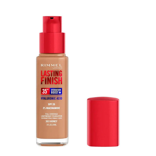 Rimmel Lasting Finish 35H silnie nawilżający i długotrwale kryjący podkład do twarzy z filtrem SPF20