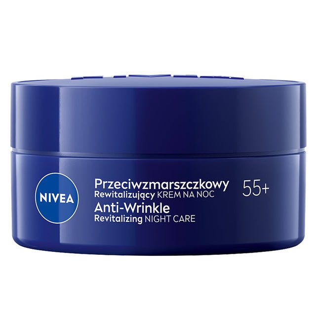 Nivea Przeciwzmarszczkowy + Rewitalizujący krem na noc 55+ 50ml
