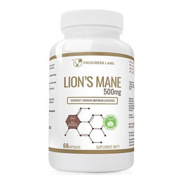 Progress Labs Lion's Mane 500mg suplement diety 60 kapsułek