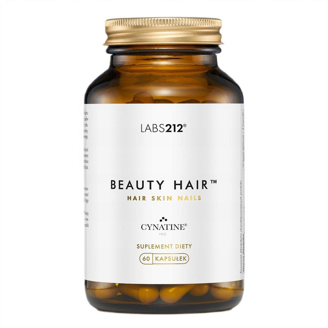 LABS212 Beauty Hair suplement diety wspierający skórę włosy i paznokcie 60 kapsułek