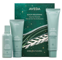 Aveda Scalp Solutions zestaw szampon do włosów 100ml + odżywka do włosów 100ml + kuracja złuszczająca do skóry głowy 150ml