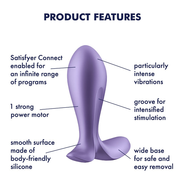 Satisfyer Intensity Plug wibrator analny Purple