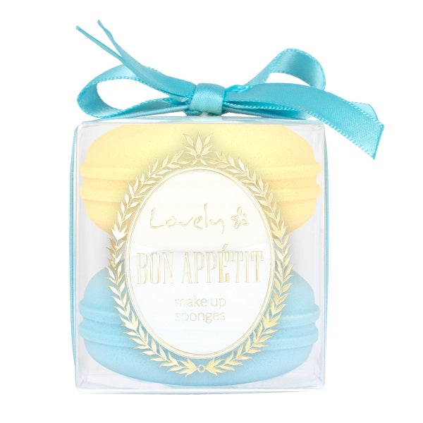 Lovely Bon Appetit Make Up Sponges gąbeczki do makijażu w kształcie makaroników 2szt