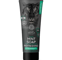 Natura Siberica For Men naturalne czarne mydło do włosów i ciała 200ml