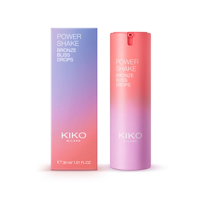 KIKO Milano Power Shake Bronze Bliss Drops nawilżające krople do twarzy z efektem złotej opalenizny 30ml